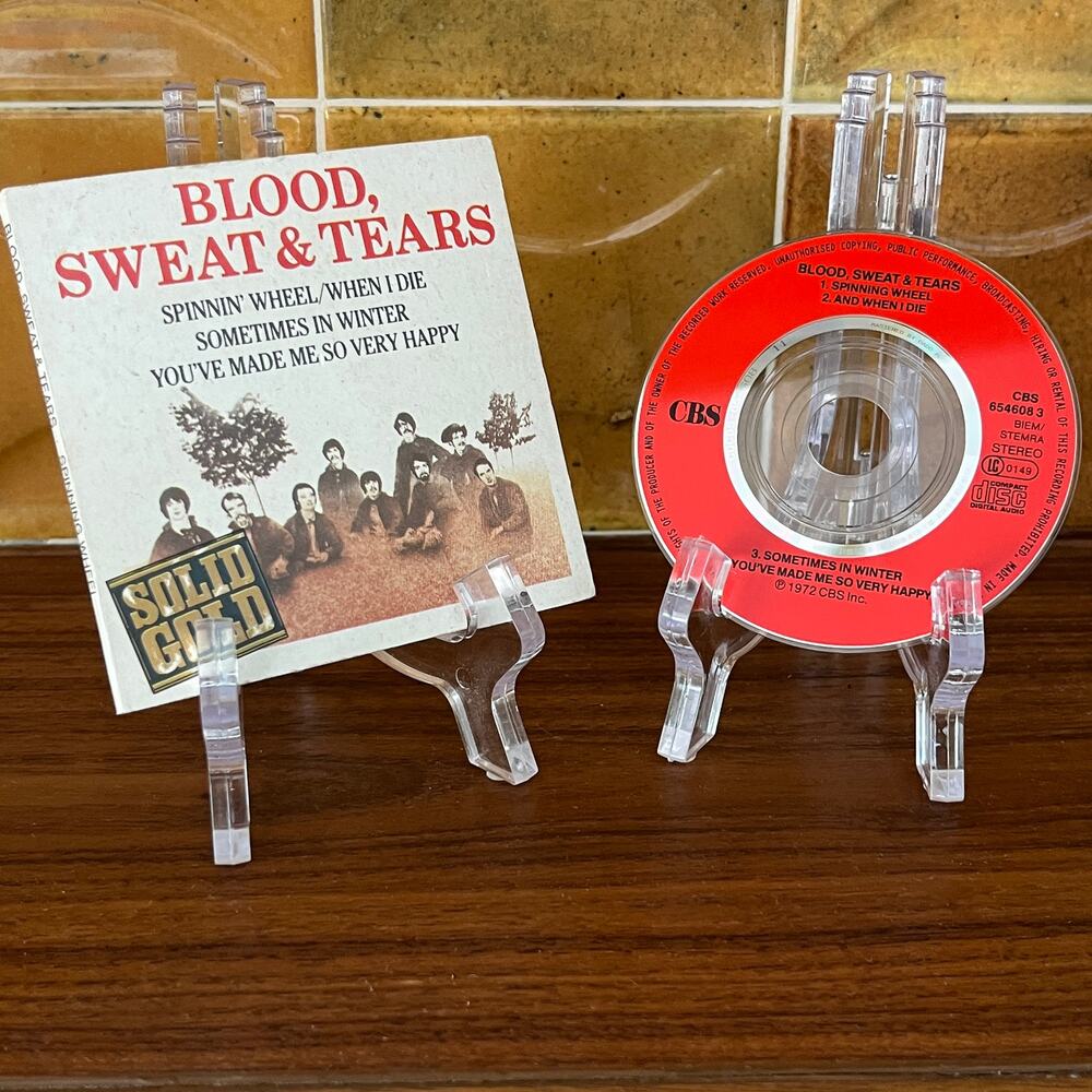 Blood Sweat & Tears Spinning Wheel 1989 European 3" CD single CBS 654608 3 RARE